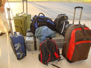 Různé druhy cestovních zavazadel